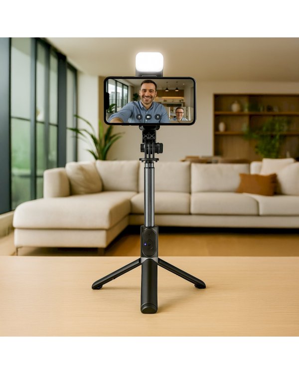 OBAL:ME SelfiePod Glow Селфи-палка для смартфонов / чёрный