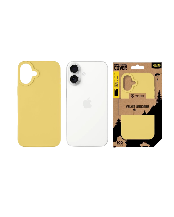Tactical Velvet Smoothie Cover Защитный чехол для Apple iPhone 16 Plus / банановый