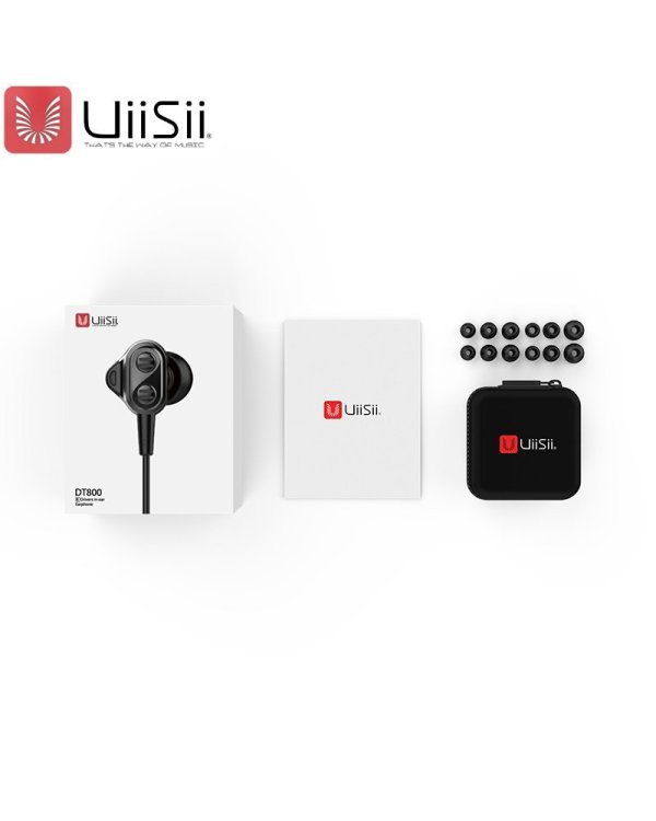 UiiSii Premium Hi-Res Наушники с Mикрофоном и пультом регулировки громкости / 3.5mm / 1.2m