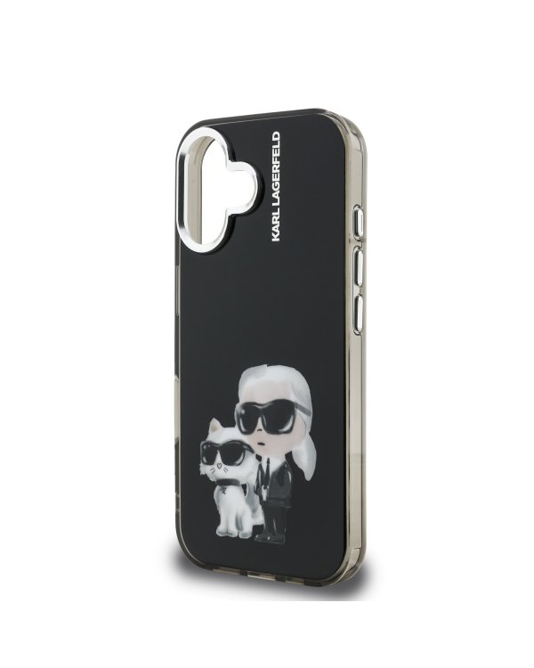 Karl Lagerfeld IML Aquarelle Karl and Choupette Case Чехол для Apple iPhone 16