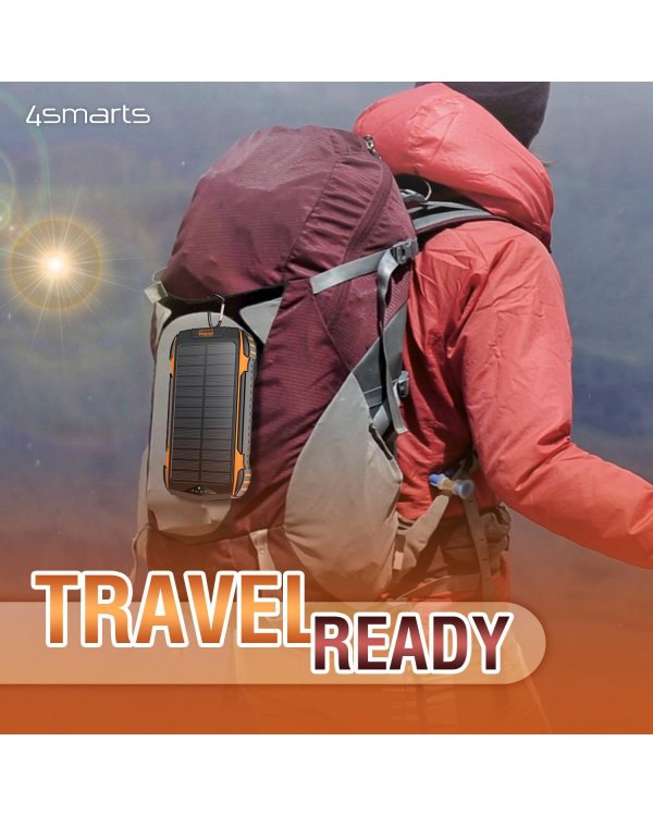 4smart Solar Power Bank Переносная зарядная батарея UltiMag 20000 mAh