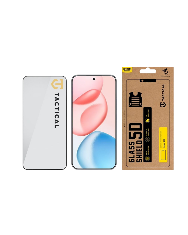 Tactical Glass Shield 5D Защитное стекло для Honor 400 / чёрный