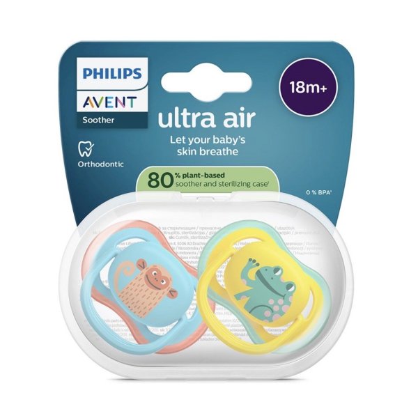 Обложка книги «Philips Avent Ultra Air Deco Детские Пустышки 18m+ 2pcs»