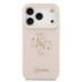 Guess PU Grained 4G Logo Stand Camera Frame Case Защитный чехол для iPhone 17 Pro / розовый
