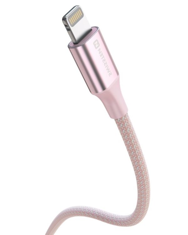 Swissten Textile II USB-C - Lightning Kабель для передачи данных и зарядки 1.5m