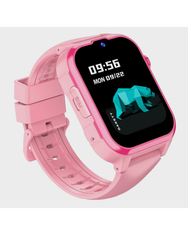 Garett Смарт-часы Kids Hero Pro 4G Face Unlock / GPS / GEO location / WhatsApp / Rotary button / "Kids Size" strap Розовые
