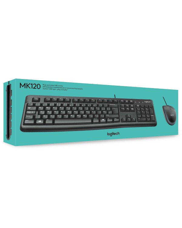 Logitech MK120 Клавиатура + мышь (ENG)