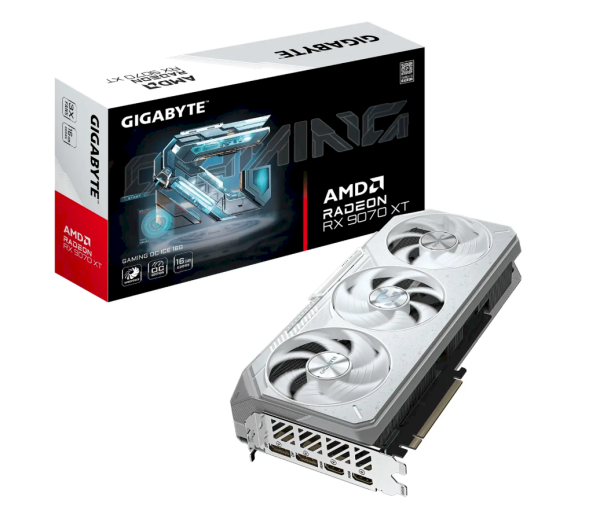 Обложка книги «Gigabyte Radeon RX 9070 XT Gaming OC ICE Видеокарта 16GB GDDR6»