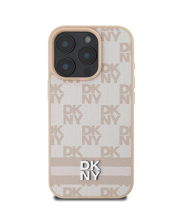 DKNY Checkered Pattern & Printed Stripes Защитный Чехол для Apple iPhone 16 Pro Max