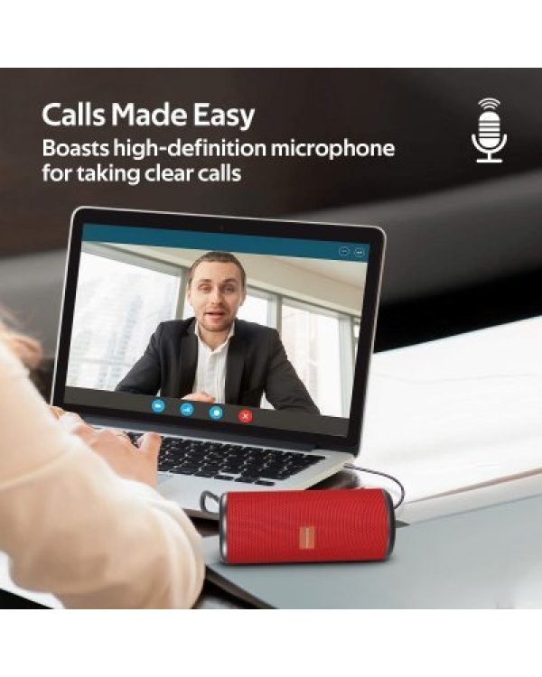 Promate Pylon Bluetooth 5.0 Портативная Колонка Kраснaя