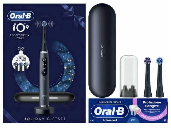 Oral-B iO9 Электрическая зубная щетка + насадки 2шт. Black