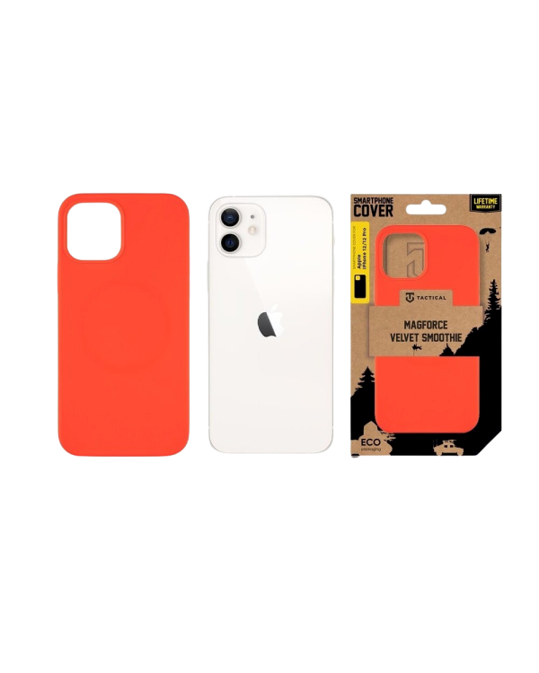 Tactical MagForce Velvet Smoothie Cover Защитный чехол для Apple iPhone 12/12 Pro / красный
