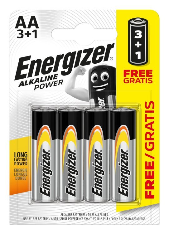 Energizer AA/LR6 Alkaline Power Батарейки 4шт.