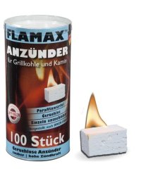 Flamax 1318116 Парафиновые кубики для розжига 100шт