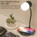 PROMATE LumiQi Настольная LED лампа с беспроводной зарядкой и Bluetooth колонкой