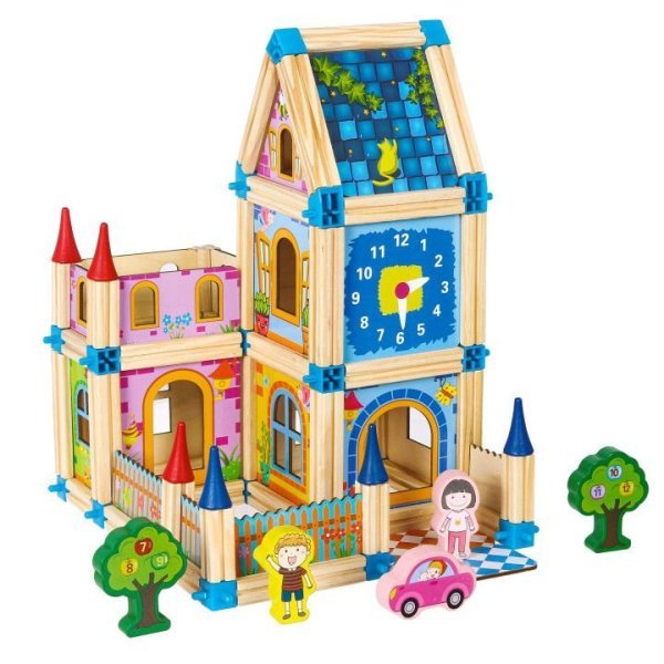 Обложка книги «EcoToys Строительный набор для деревянного дома»