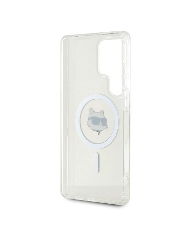 Karl Lagerfeld IML Choupette Head MagSafe Case Защитный чехол для Samsung Galaxy S25 Ultra / прозрачный