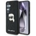 Karl Lagerfeld Leather Monogram Pin Logo Karl Head Чехол для Samsung Galaxy S25