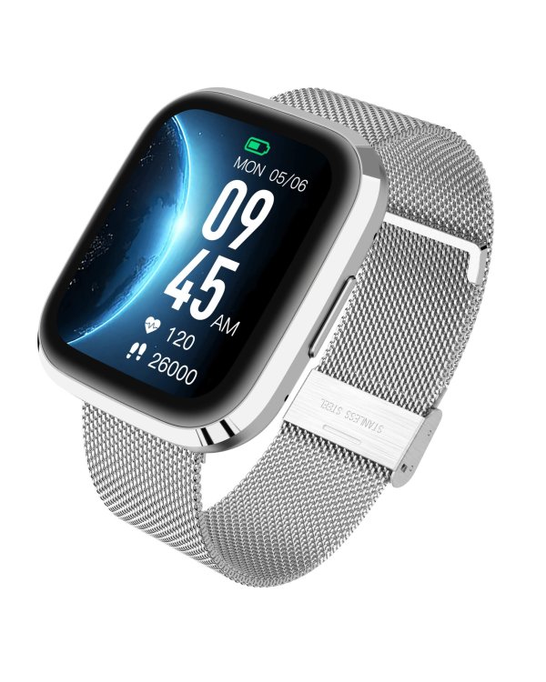 Garett GRC STYLE Silver steel Умные часы IPS / Bluetooth / IP68 / SMS