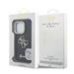 Guess PU Grained 4G Logo Stand Camera Frame Case Защитный чехол для iPhone 15 Pro / чёрный