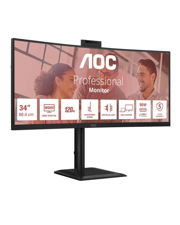 AOC CU34E4CW UltraWide Quad HD Монитор 34"