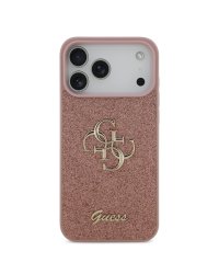 Guess PU Fixed Glitter 4G Metal Logo Case Чехол для Apple iPhone 17 Pro Max