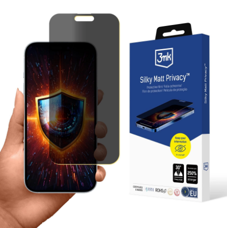 Обложка книги «3MK Silky Matt Privacy Protective Film Защитная пленка для Apple iPhone 17»