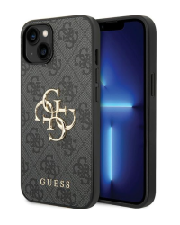 Guess PU Leather 4G Metal Logo Case Защитный Чехол для Apple iPhone 15