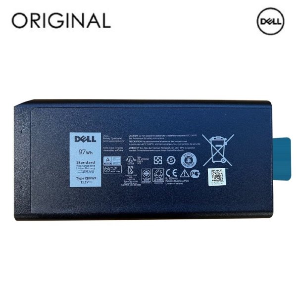 Оригинальная аккумуляторная батарея X8VWF для портативного компьютера Dell 97Wh