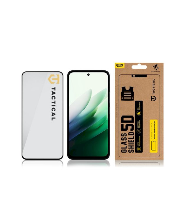 Tactical Glass Shield 5D Защитное стекло для Xiaomi Redmi 15 4G/5G / чёрный