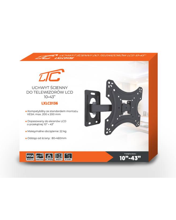 Lamex LXLCD136 Настенный ТV кронштейн до 43" / 22kg