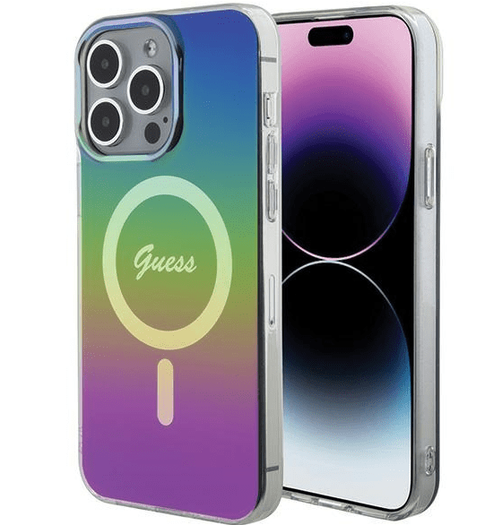 Guess IML MagSafe Iridescent Case Защитный Чехол для Apple iPhone 15 Pro