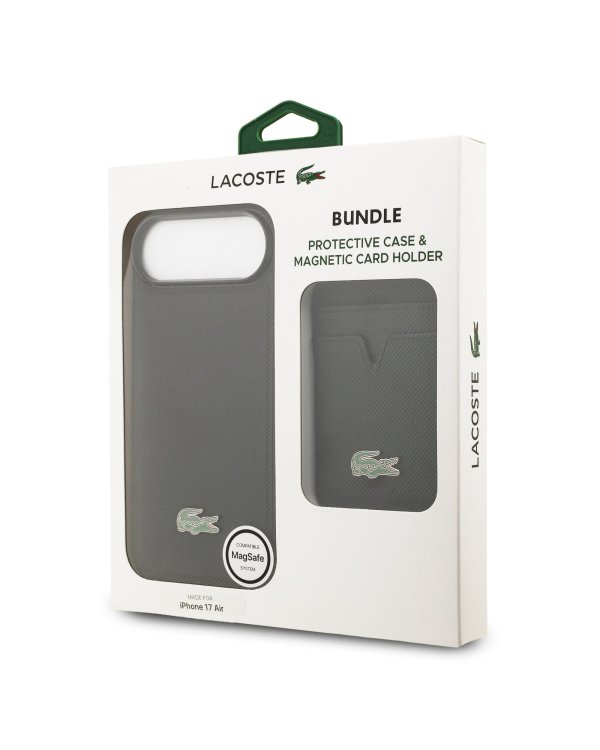 Lacoste Iconic Petit Pique MagSafe Case + Wallet Чехол + кошелек для Apple iPhone 17 Air