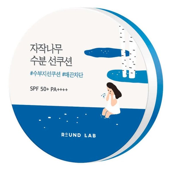 Обложка книги «ROUND LAB Birch Juice Moisturizing Sun Cushion 15 g Солнцезащитное средство для лица»
