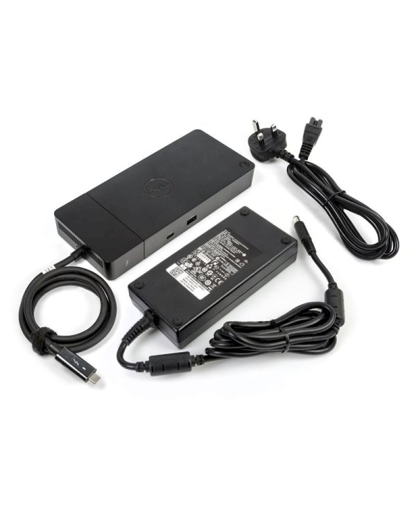 Dell WD19TBS Thunderbolt USB-C Docking Station 2x DP / 1x HDMI / 1x RJ-45 / 3x USB 3.0 / 180W (Refurbished)