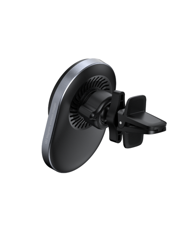 Quik Accessories QM-900 Магнитный Aвтомобильный держатель для телефона с Qi2 беспроводной зарядкой 15W