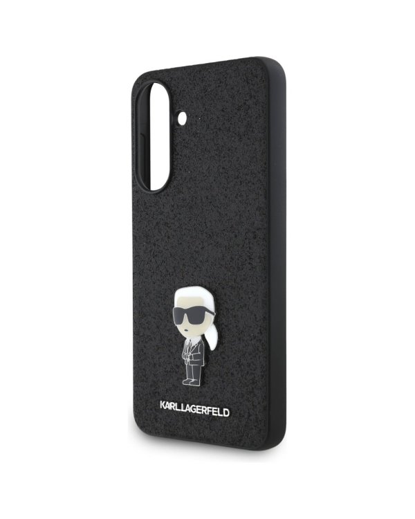 Karl Lagerfeld Fixed Glitter Ikonik Logo Metal Pin Case Чехол для Samsung Galaxy A36 5G