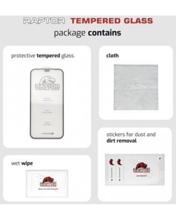 Дополнительное изображение книги «Swissten Raptor Diamond Ultra Full Face Tempered Glass Защитное стекло для экрана Xiaomi Redmi Note 10 5G / Poco M3 Pro / Redmi Note 11»