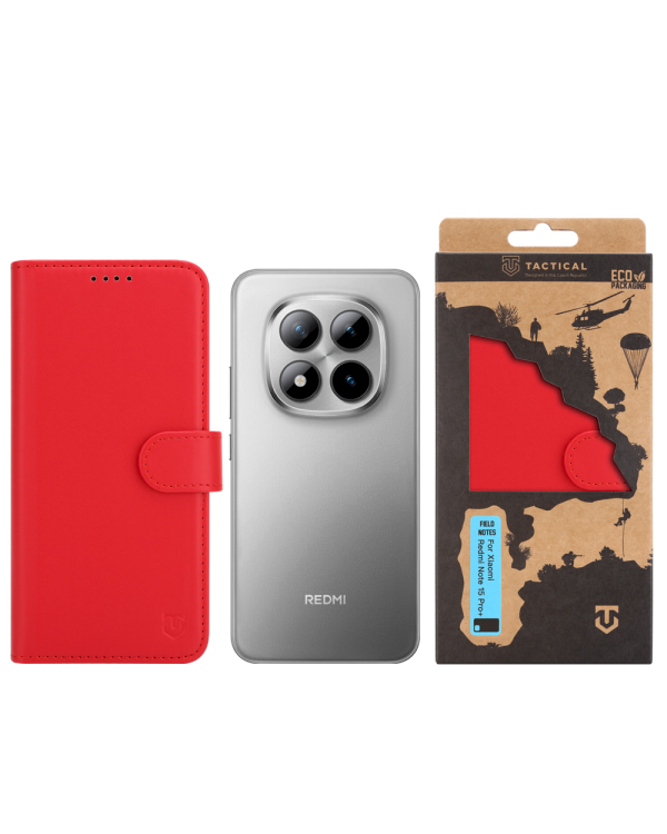 Tactical Field Notes Защитный чехол для Xiaomi Redmi Note 15 Pro+ 5G / красный