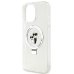 Karl Lagerfeld Ringstand Karl and Choupette MagSafe Защитный чехол для iPhone 16 Pro Max / белый