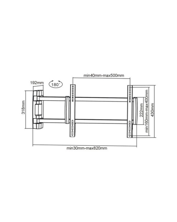 Multibrackets MB-6214 ТВ настенное поворотное крепление до 47" / 25kg