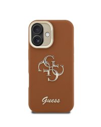 Guess PU Grained 4G Logo Stand Camera Frame Case Чехол для Apple iPhone 16