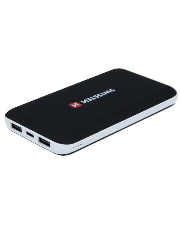 Swissten Black Core Premium Power Bank Переносная зарядная батарея 2A / USB / USB-C / 10000 mAh