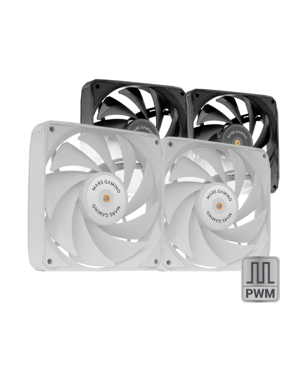 Mars Gaming MFNCLX2W PWM Fan kit 2x 120mm / FDB