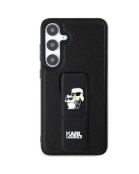 Karl Lagerfeld Gripstand Saffiano Karl&Choupette Pins for Samsung Galaxy S24 Ultra (KLHCS24LGSAKCPK)