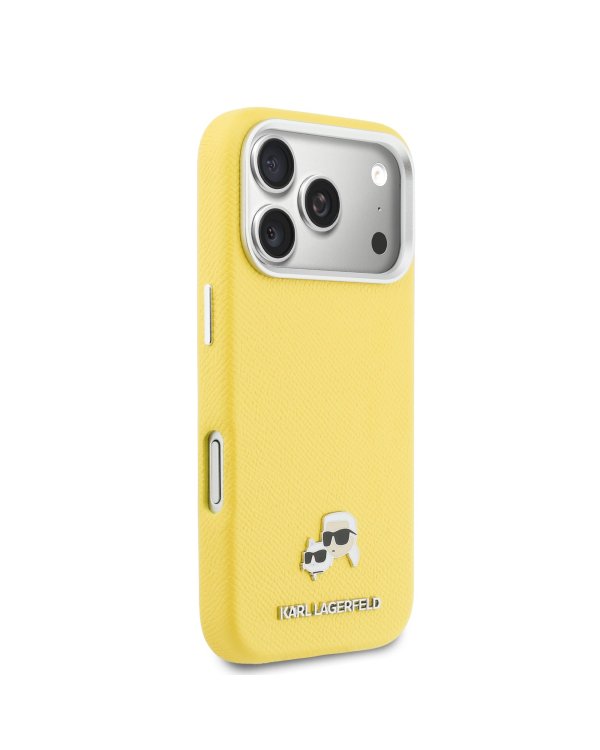 Karl Lagerfeld PU Karl and Choupette Heads Pins MagSafe Case Чехол для Apple iPhone 17 Pro Max