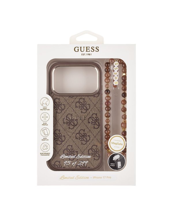 Guess PU 4G MagSafe Strap Limited Edition of 299 Case Чехол для Apple iPhone 17 Pro