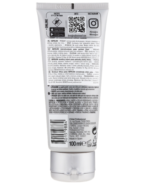 L´Oréal Professionnel Tecni.Art Depolish Реконструирующая паста 100 ml