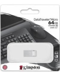 Kingston DTMC3G2/64GB DataTraveler Micro 64GB Флеш Память