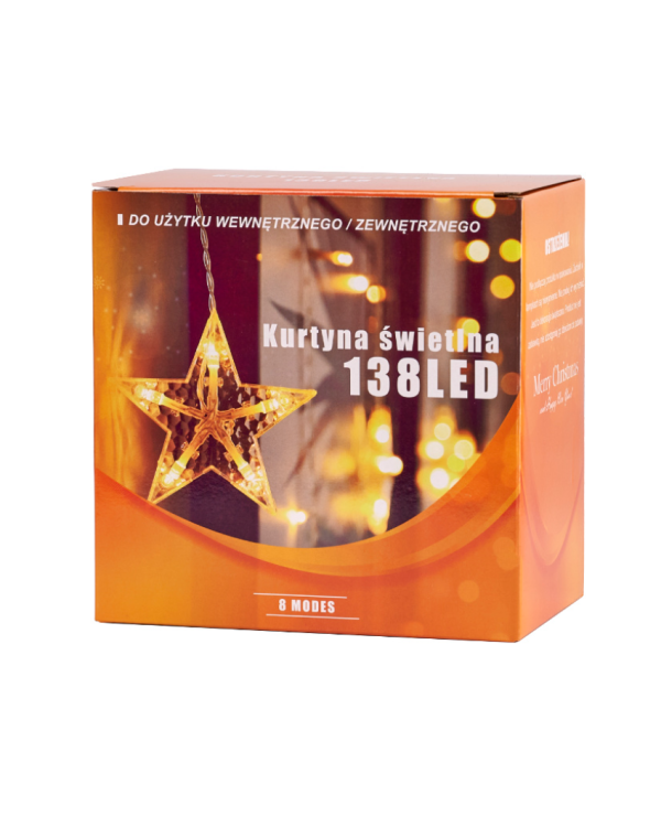 Дополнительное изображение книги «RoGer LED Освещенные Подвески Звезды 2,5m / 138LED Разноцветный»